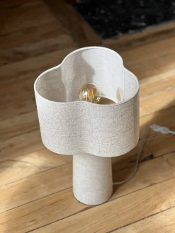 Sélection M Lampe Rosa en toile beige Outlet