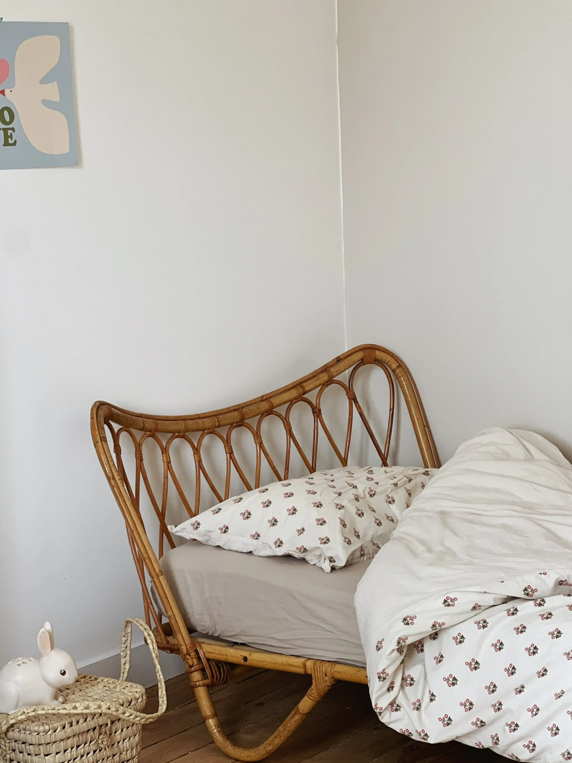 Sélection M Lit en rotin vintage Outlet