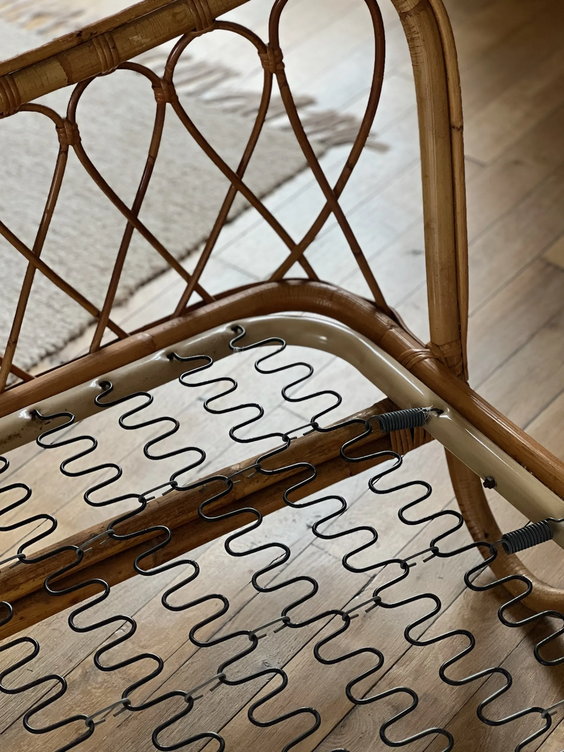 Sélection M Lit en rotin vintage Outlet