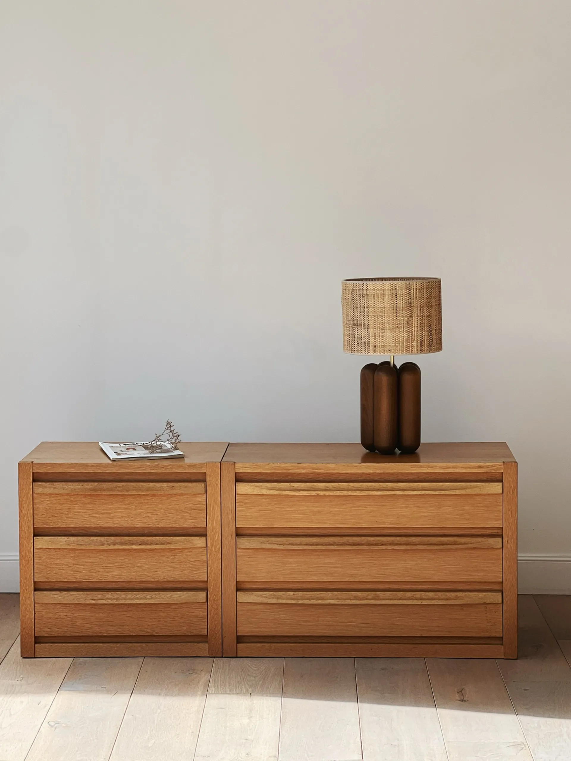 Sélection M Meuble bas en bois à tiroirs New