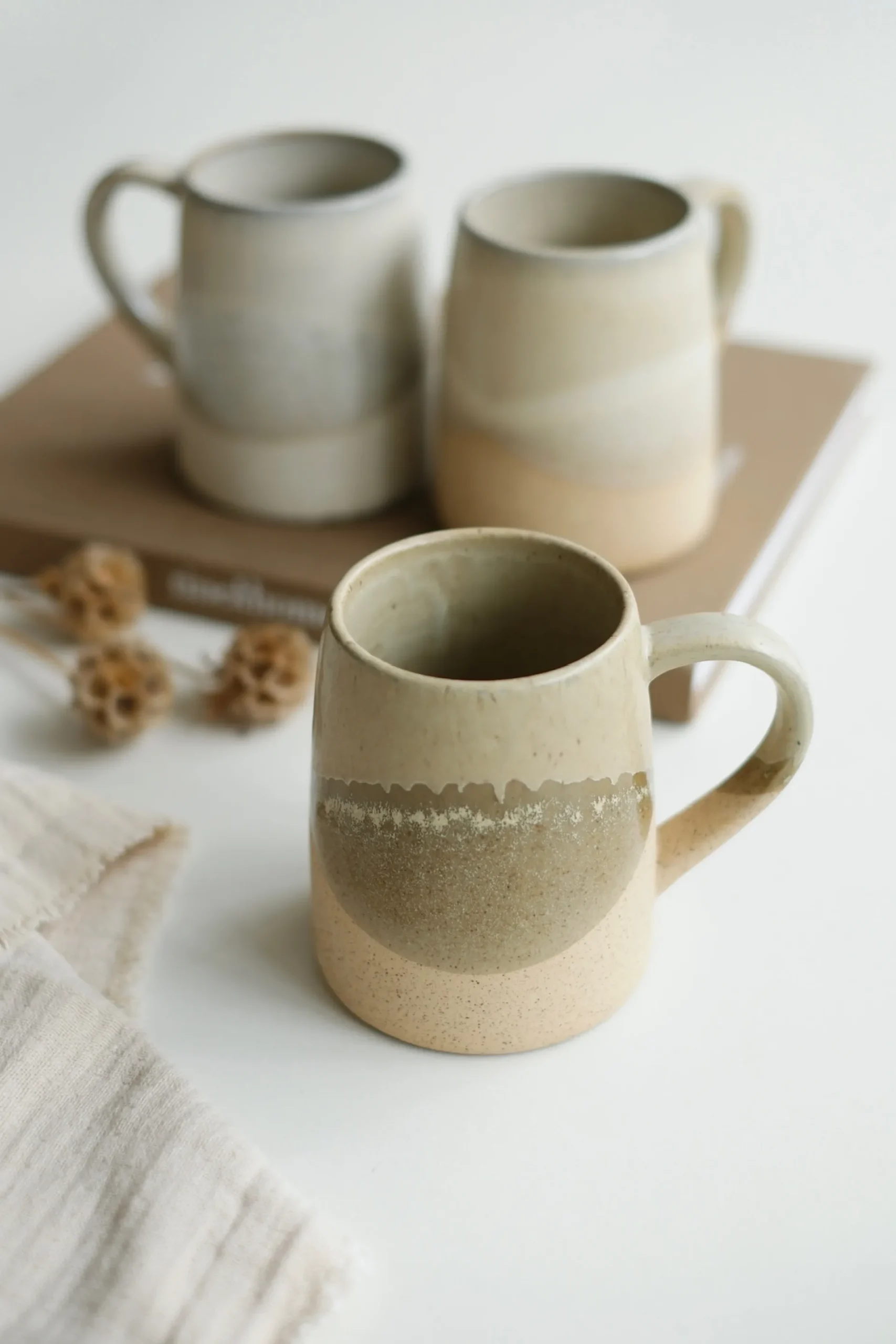 Sélection M Mug en grès – Lot de 3 Sale