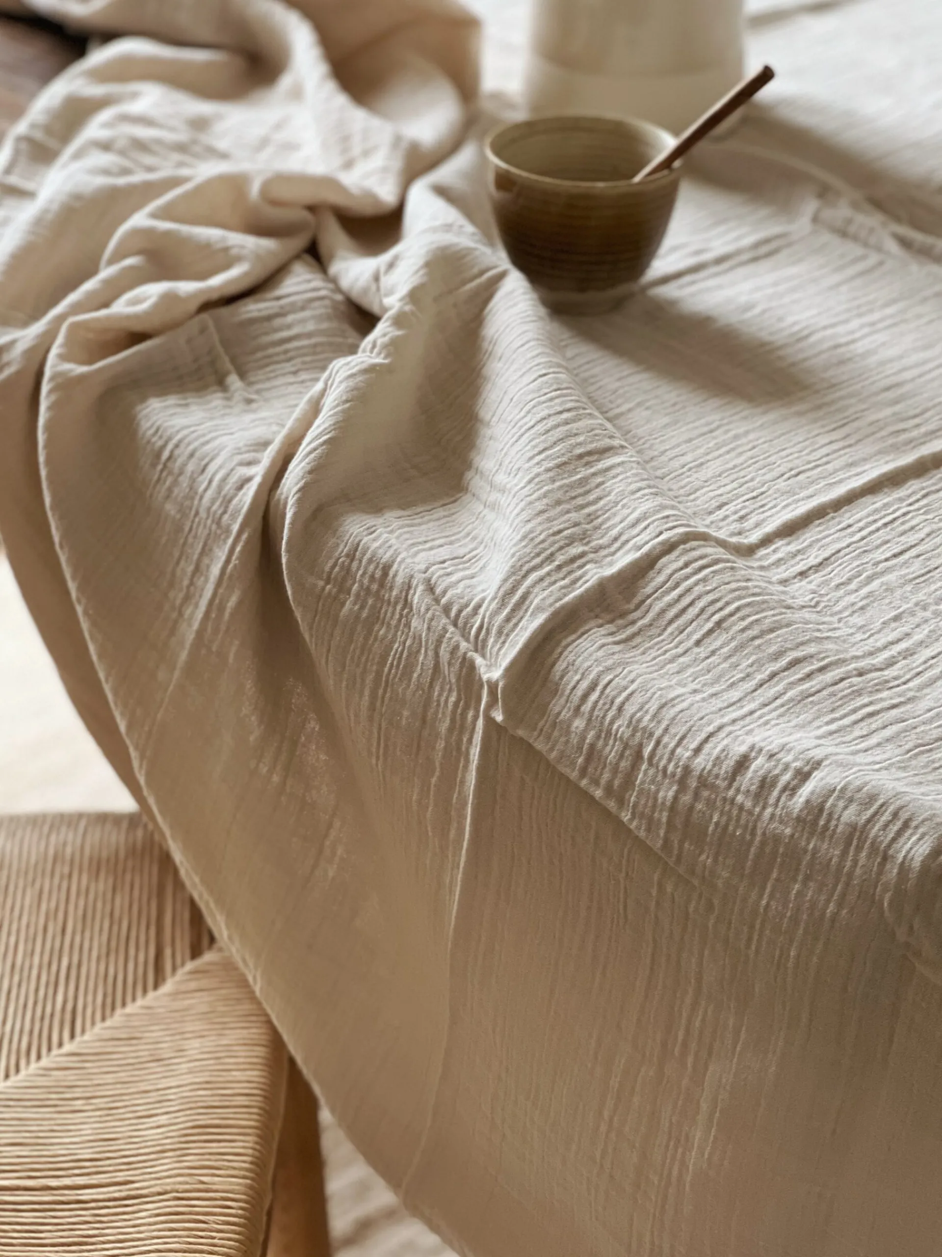 Sélection M Nappe en gaze de coton pampa Hot