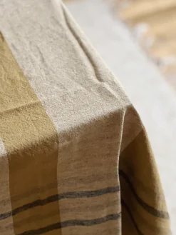 Sélection M Nappe lin coton gold Outlet