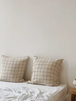 Sélection M Paire de taies d’oreiller en gaze de coton New