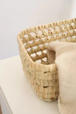 Sélection M Panier de rangement en paille tressé main Discount