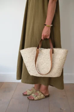 Sélection M Paniers avec anses en cuir New