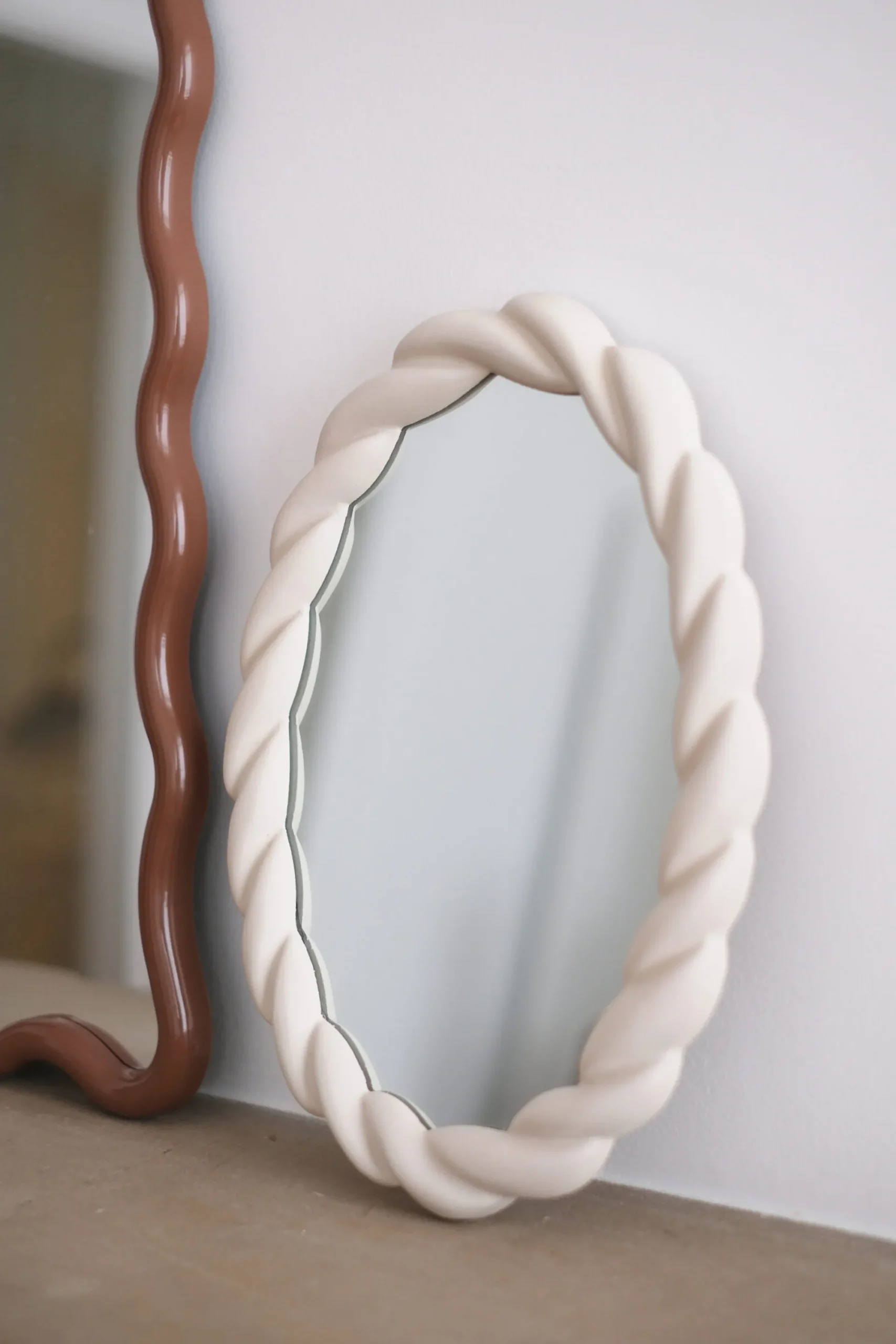 Sélection M Petit miroir organique écru Discount