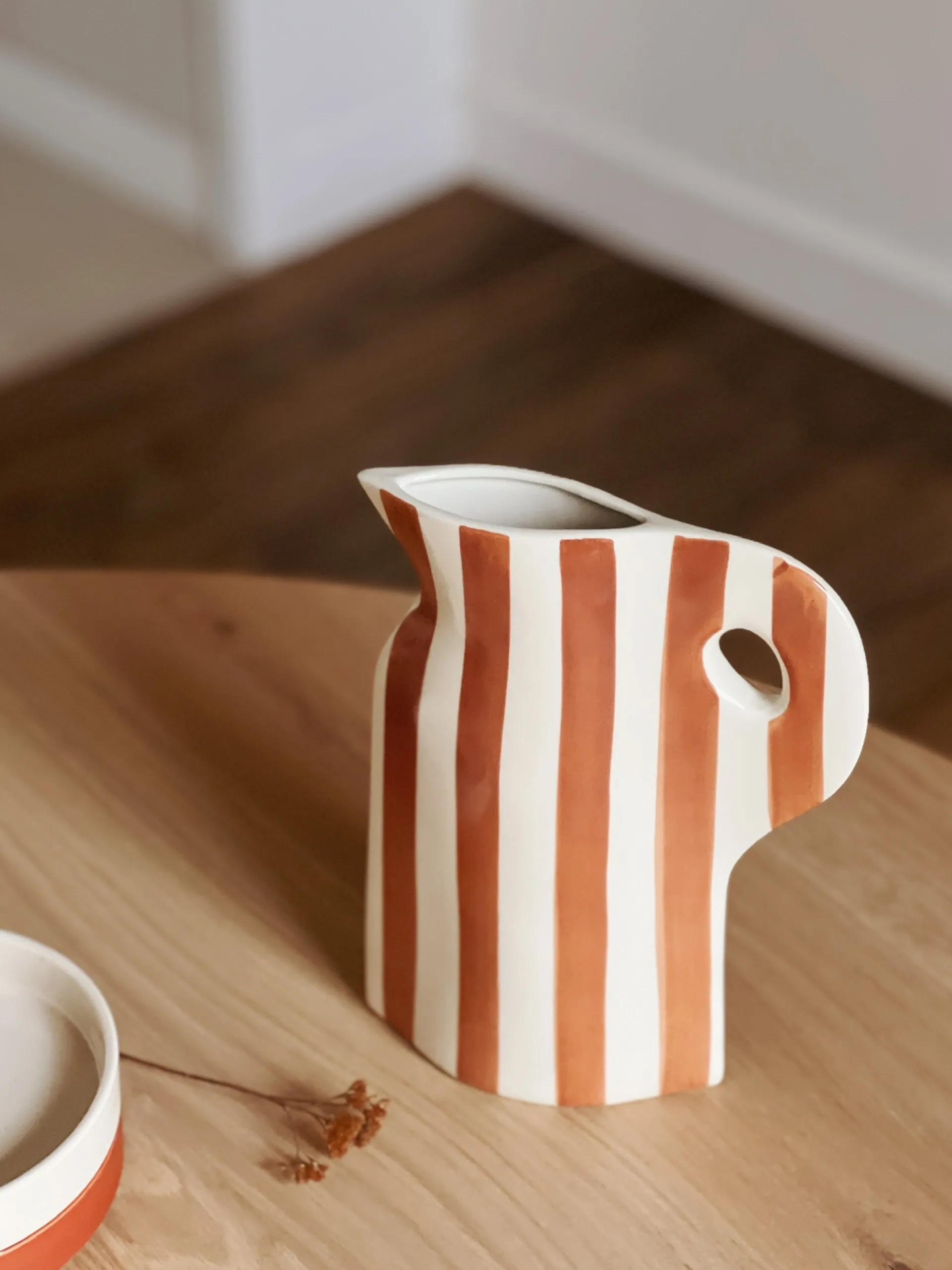 Sélection M Pichet Rayé Terracotta Discount