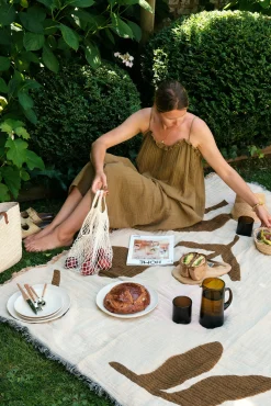 Sélection M Plaid en coton imprimé Hot