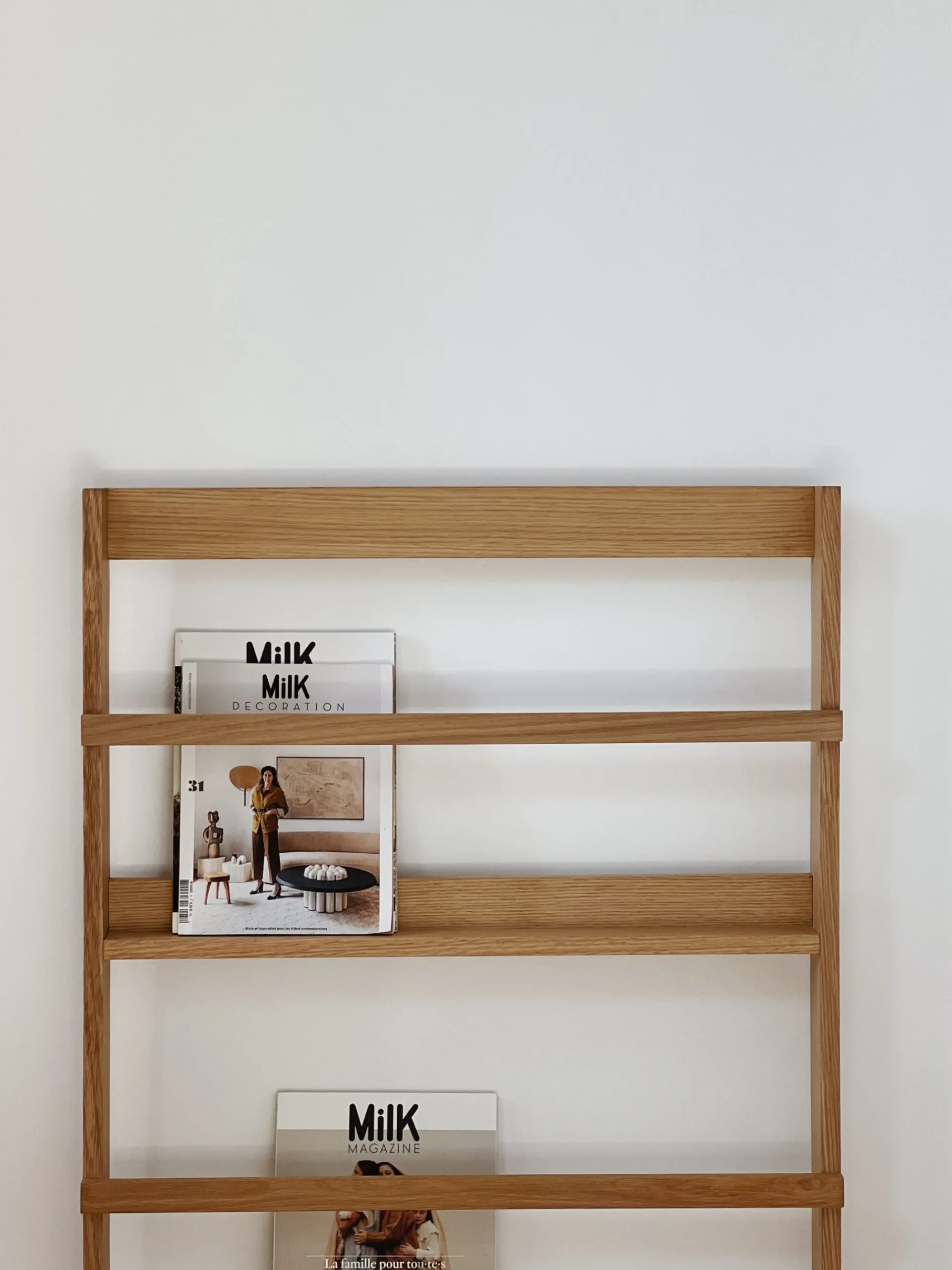Sélection M Porte magazines mural en bois large Best