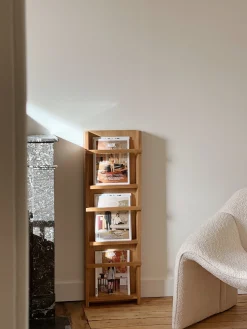 Sélection M Porte magazines mural en bois Discount