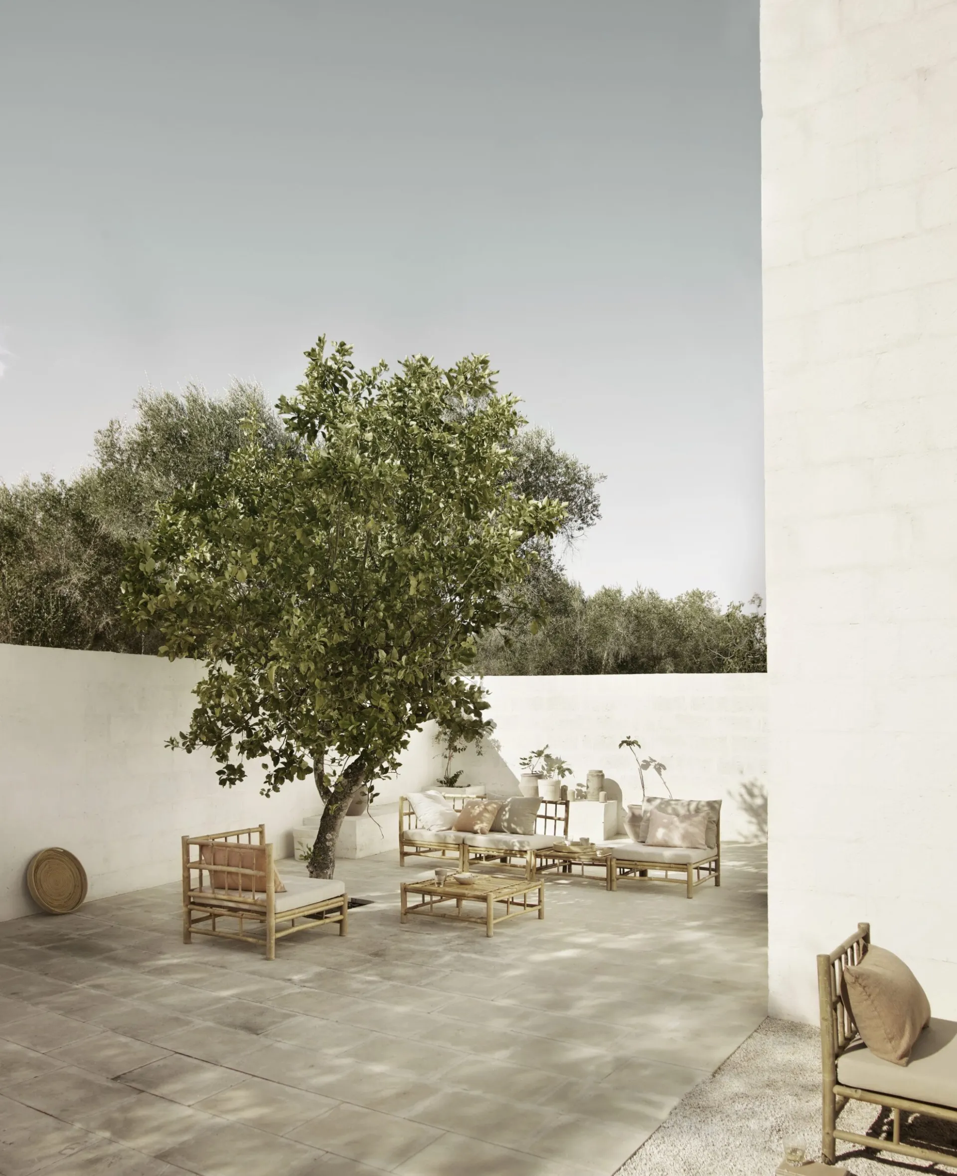 Sélection M Salon de Jardin en Bambou Modulable Discount