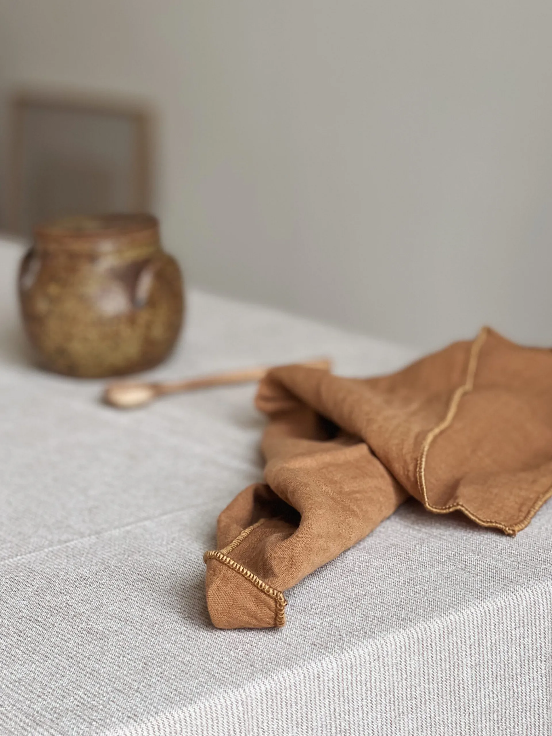 Sélection M Serviette de table gaze de coton Hot