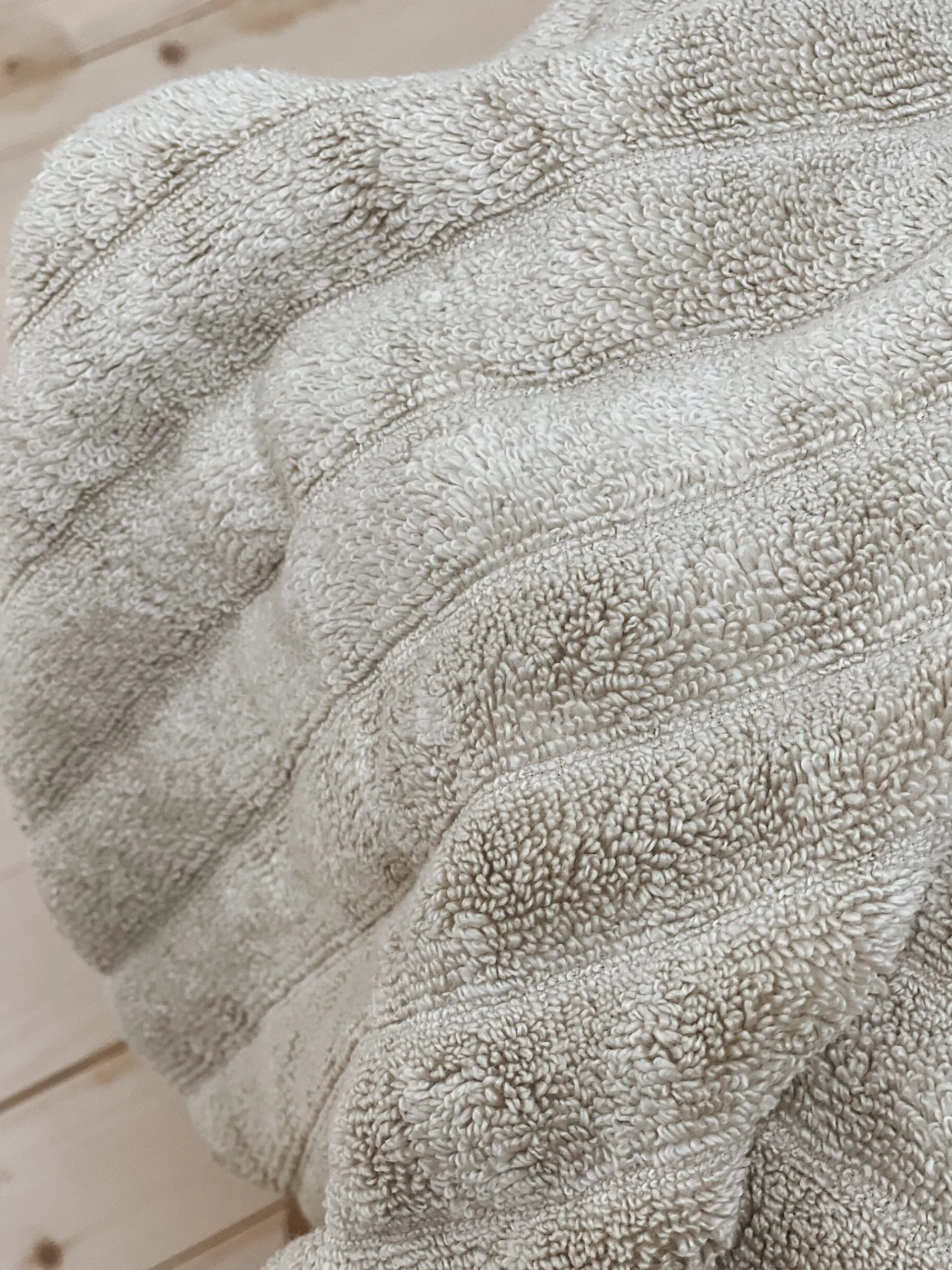 Sélection M Serviette de toilette gauffrée beige