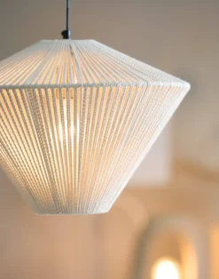 Sélection M Suspension en corde crème Hot