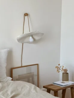 Sélection M Suspension Luminaire “Fleur” en papier mâché small Sale