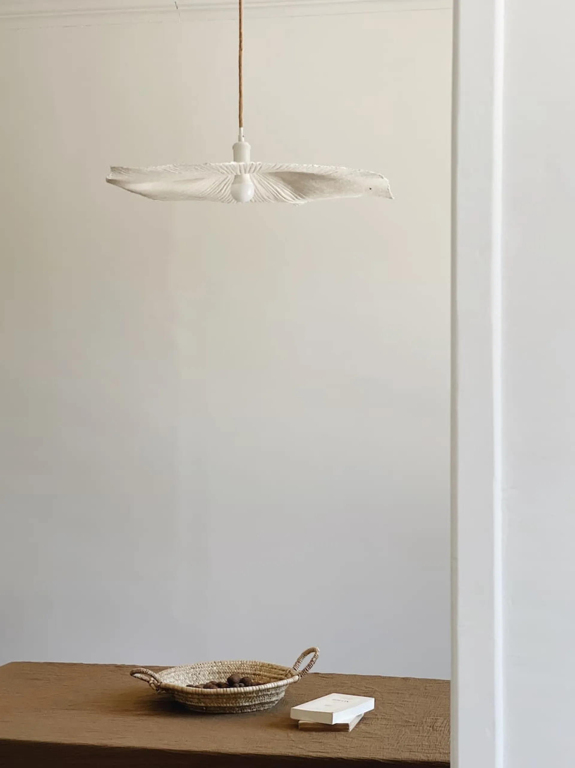 Sélection M Suspension luminaire “fleur” en papier mâché M/L Outlet