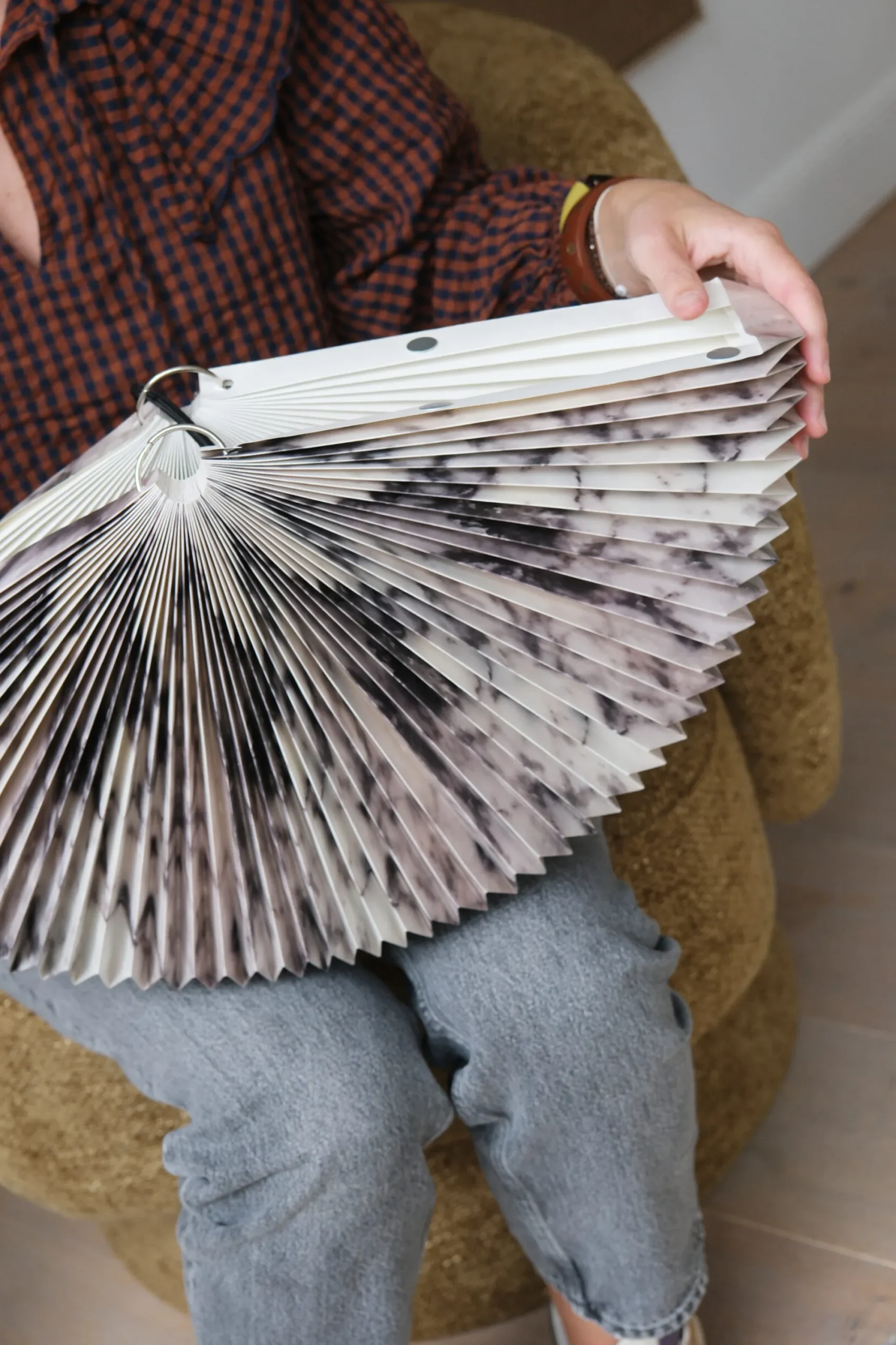 Sélection M Suspension Origami en papier marbré – 3 tailles Online