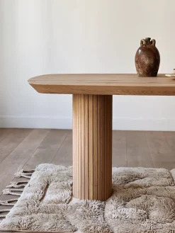 Sélection M Table à manger moderne en chêne massif 200x100cm Clearance