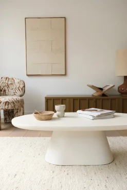 Sélection M Table basse ciment blanc Sale