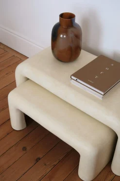 Sélection M Table basse effet béton ciré (set de 2) Sale