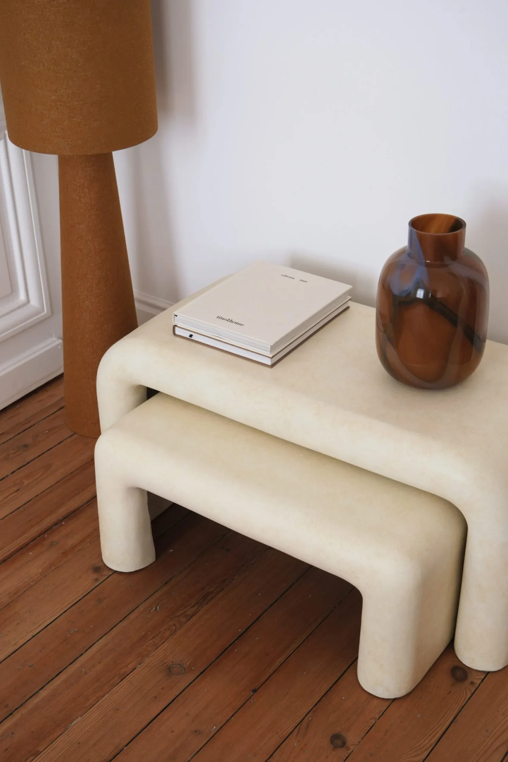 Sélection M Table basse effet béton ciré (set de 2) Sale