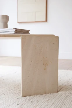 Sélection M Table basse en travertin vintage Best