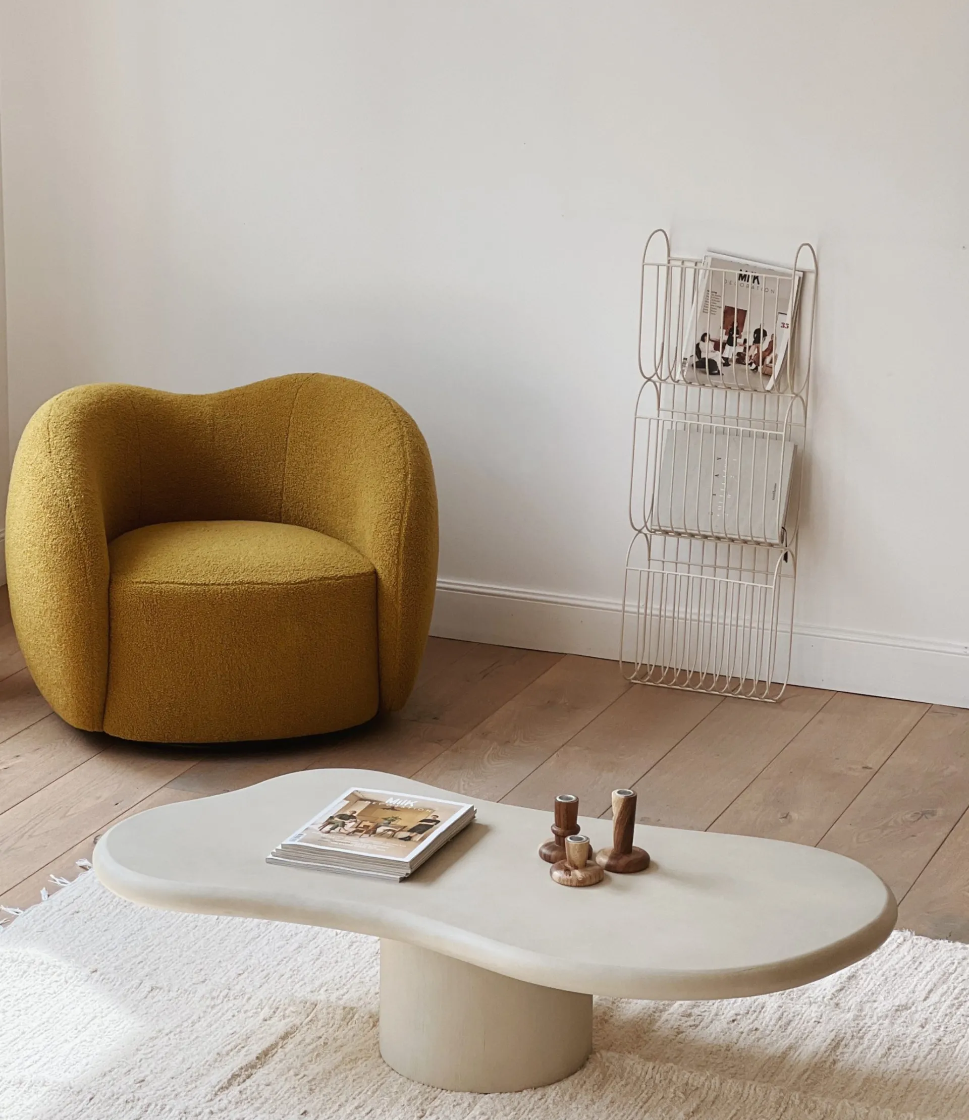 Sélection M Table basse microciment “Volta” Hot