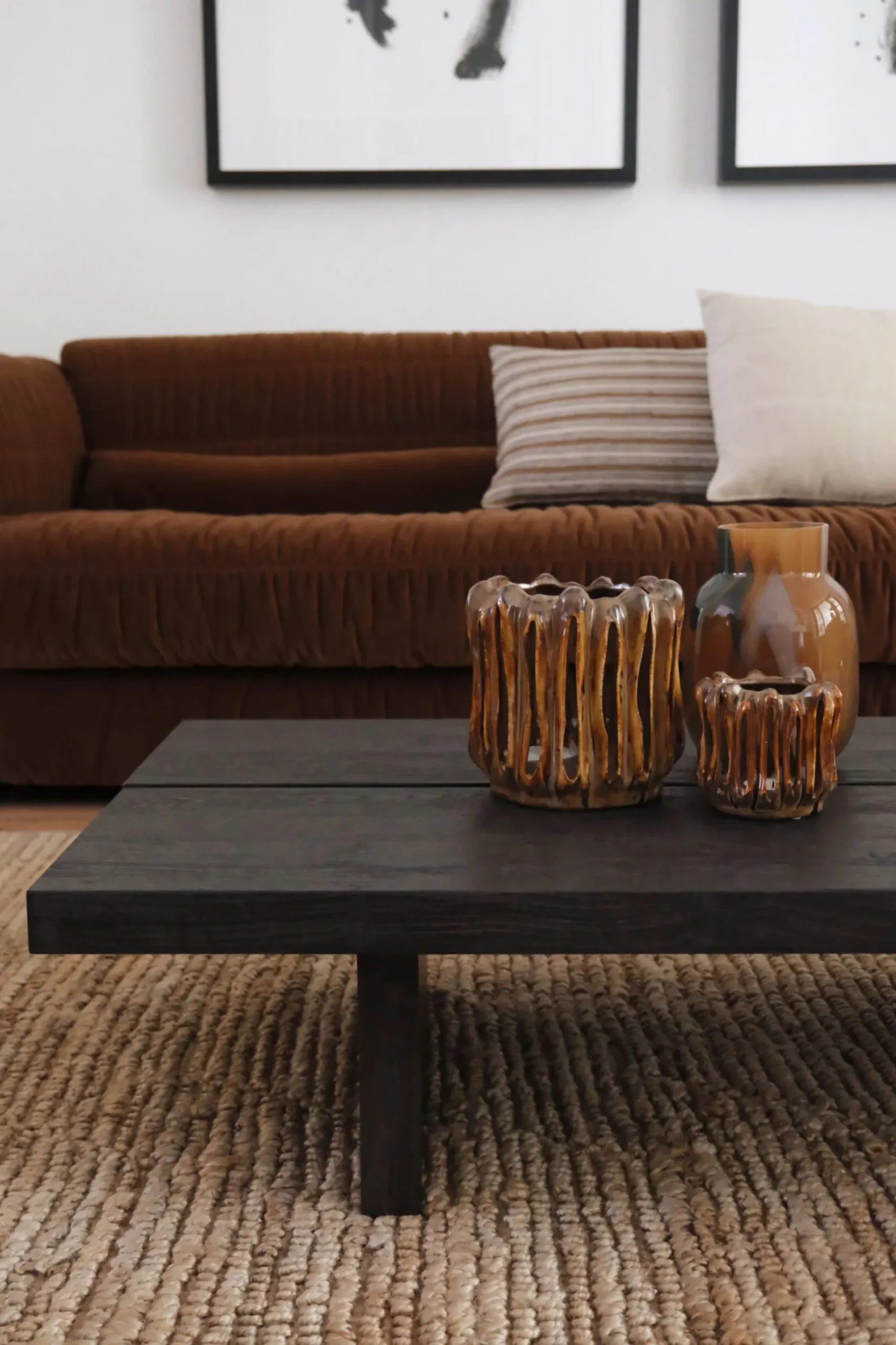 Sélection M Table basse noire Wabi sabi Online