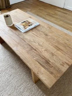 Sélection M Table basse rectangulaire en teck recyclé