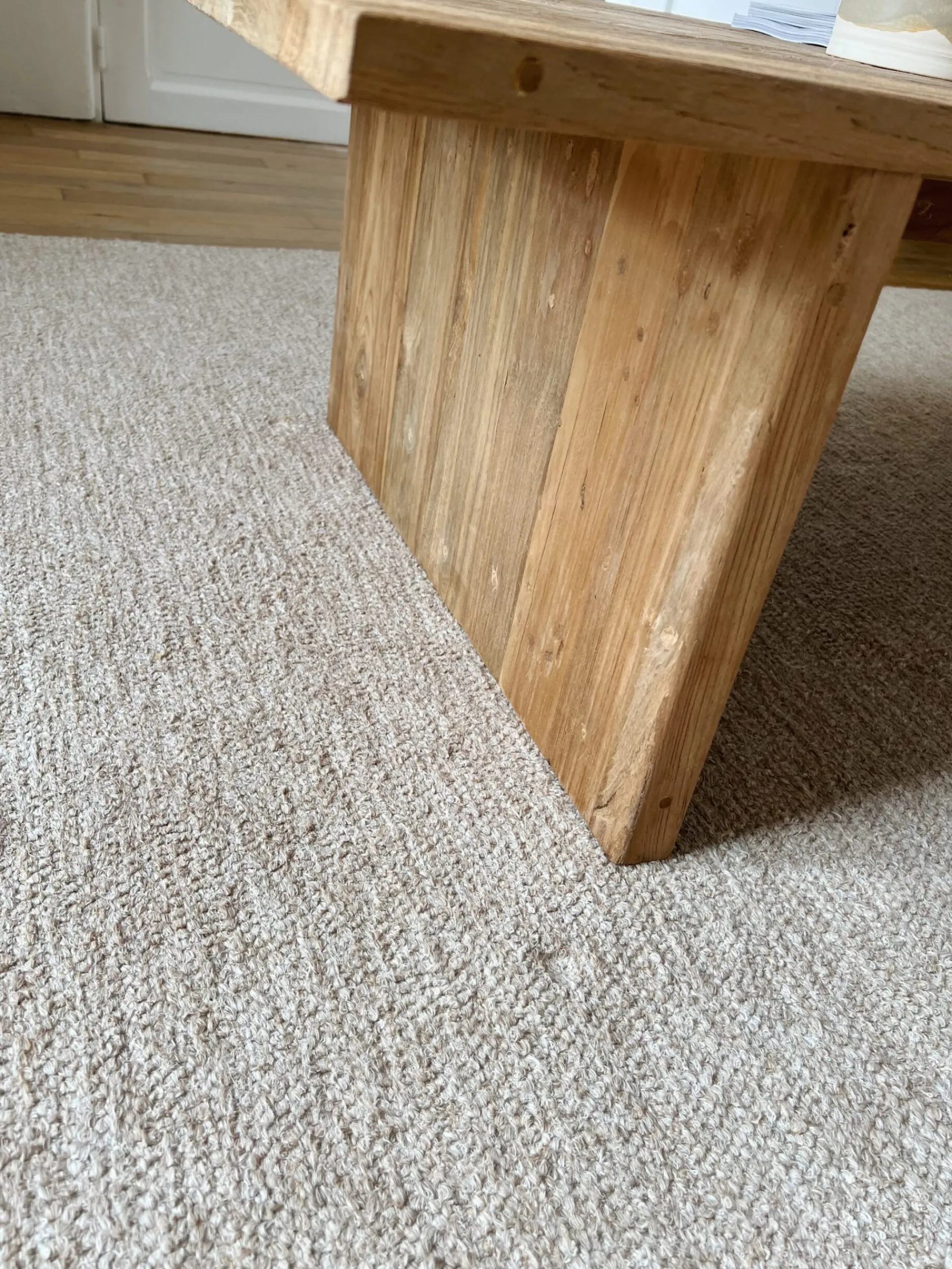 Sélection M Table basse rectangulaire en teck recyclé