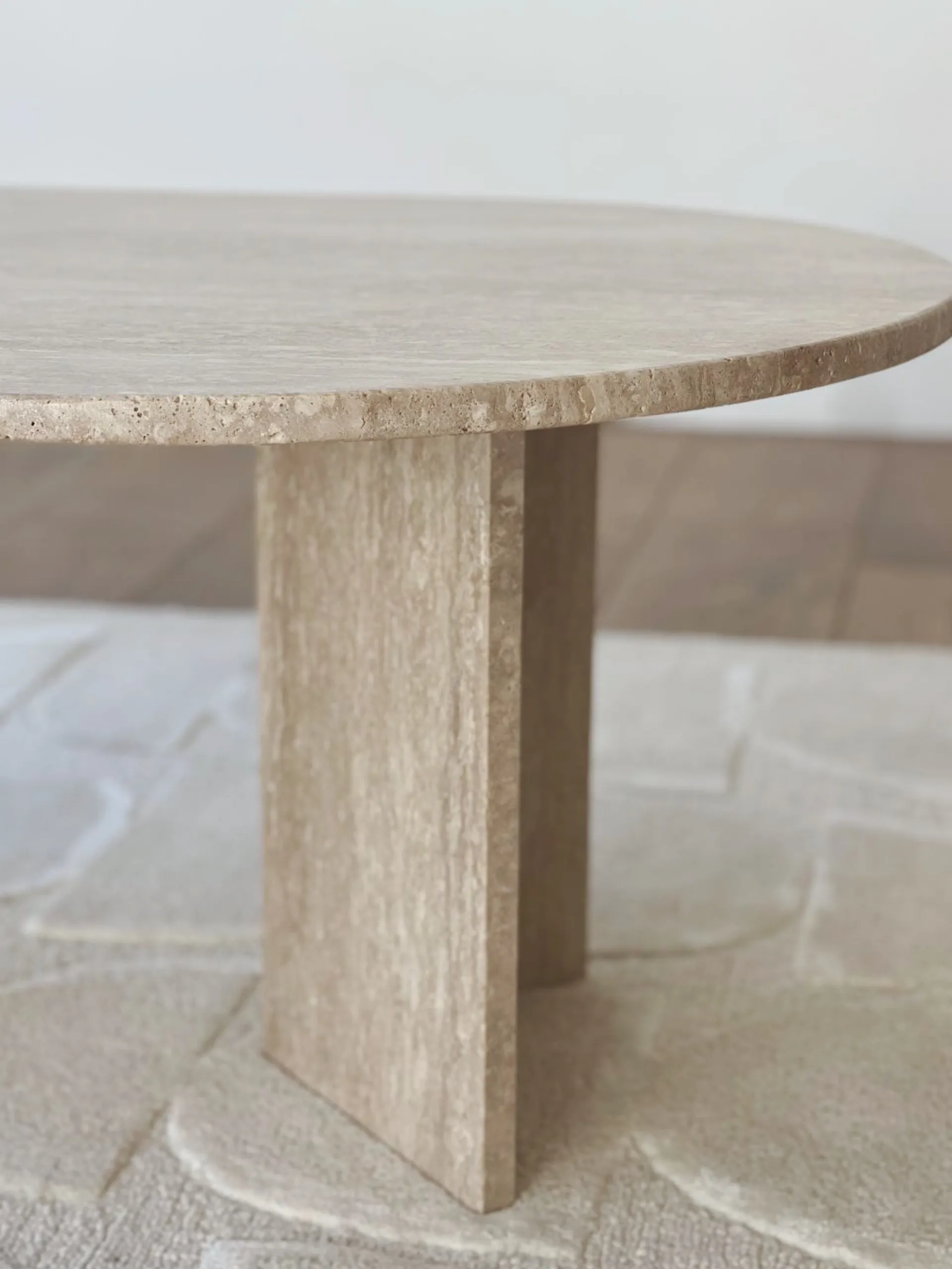 Sélection M Table basse travertin ovale Online