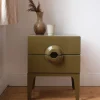 Sélection M Table de chevet vert olive Outlet