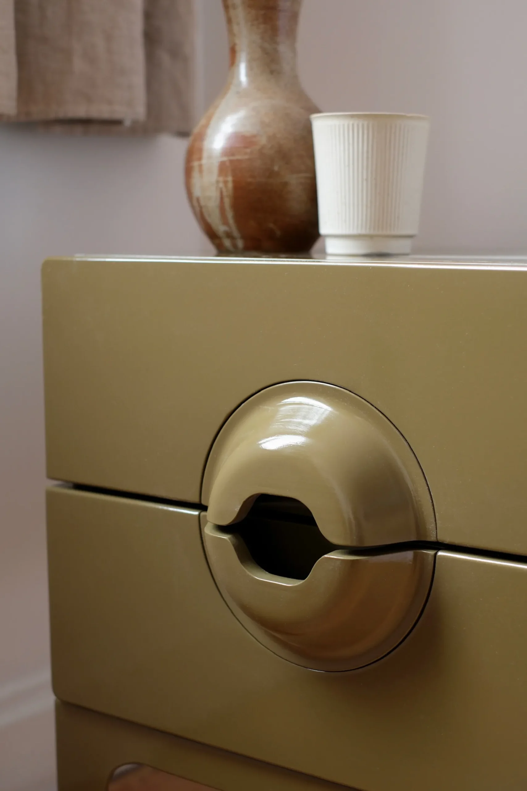 Sélection M Table de chevet vert olive Outlet