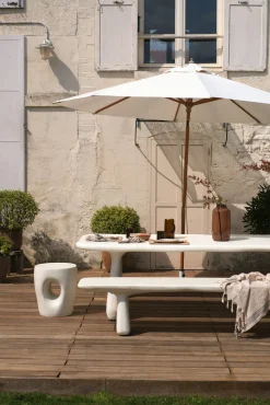 Sélection M Table de jardin en résine blanche New