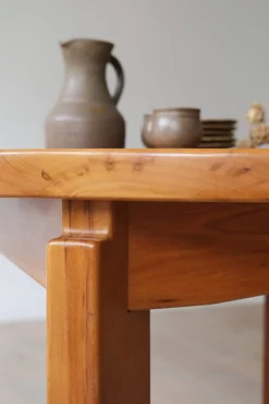 Sélection M Table Regain en orme massif avec rallonges Outlet