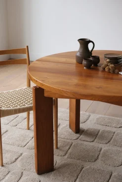 Sélection M Table Regain en orme massif avec rallonges Outlet