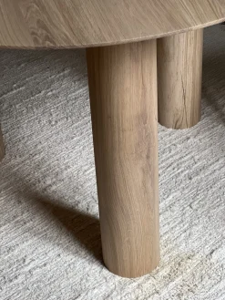 Sélection M Table ronde en bois pour salle à manger Clearance