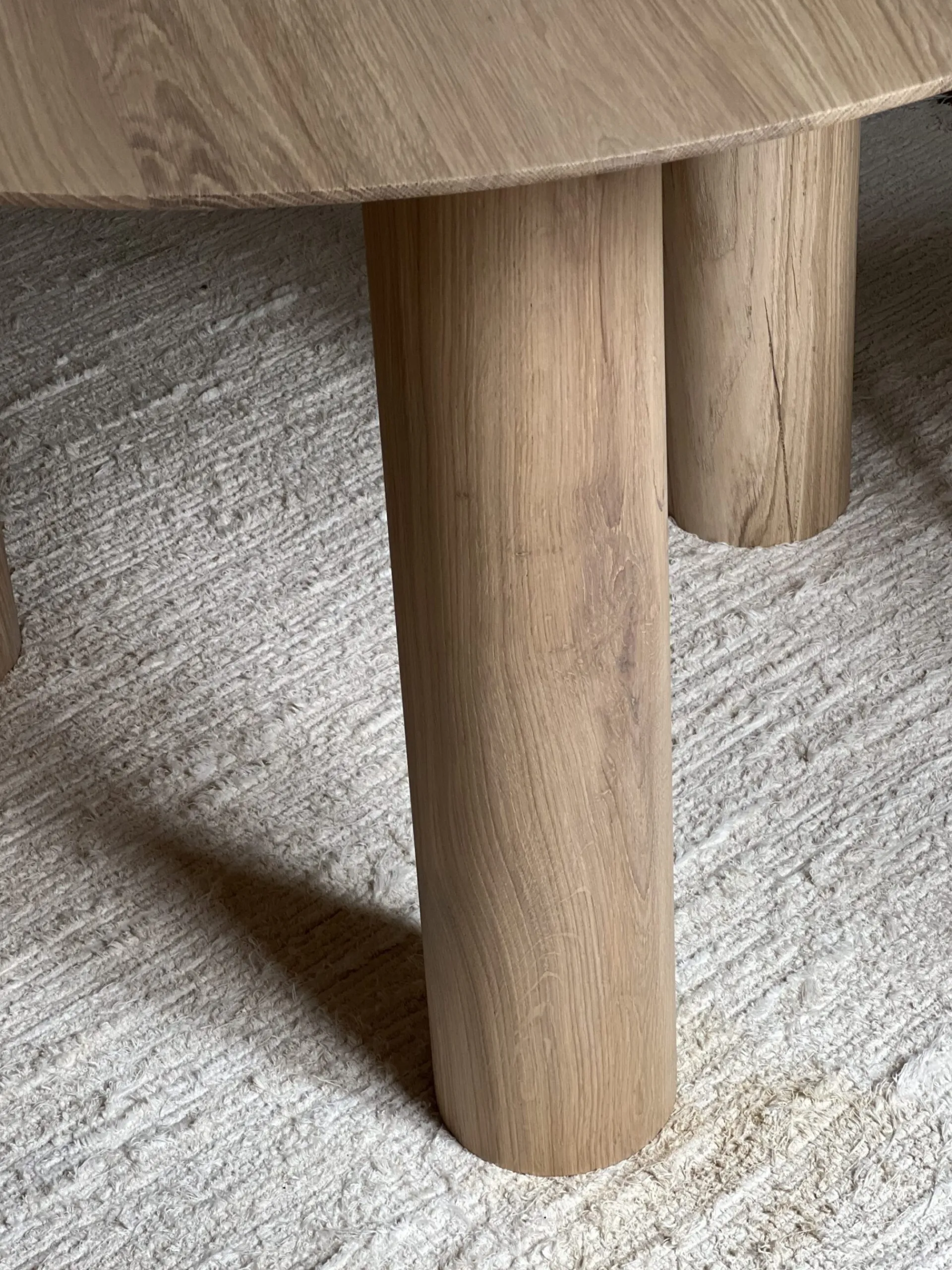 Sélection M Table ronde en bois pour salle à manger Clearance