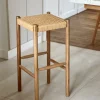 Sélection M Tabouret de bar tressé en chêne Best