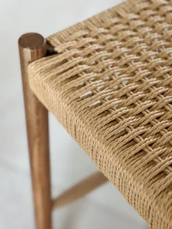 Sélection M Tabouret de bar tressé en chêne Best