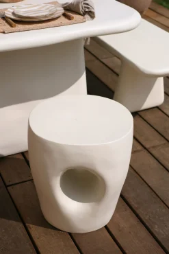 Sélection M Tabouret en résine blanche New