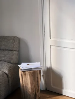 Sélection M Tabouret en teck recyclé