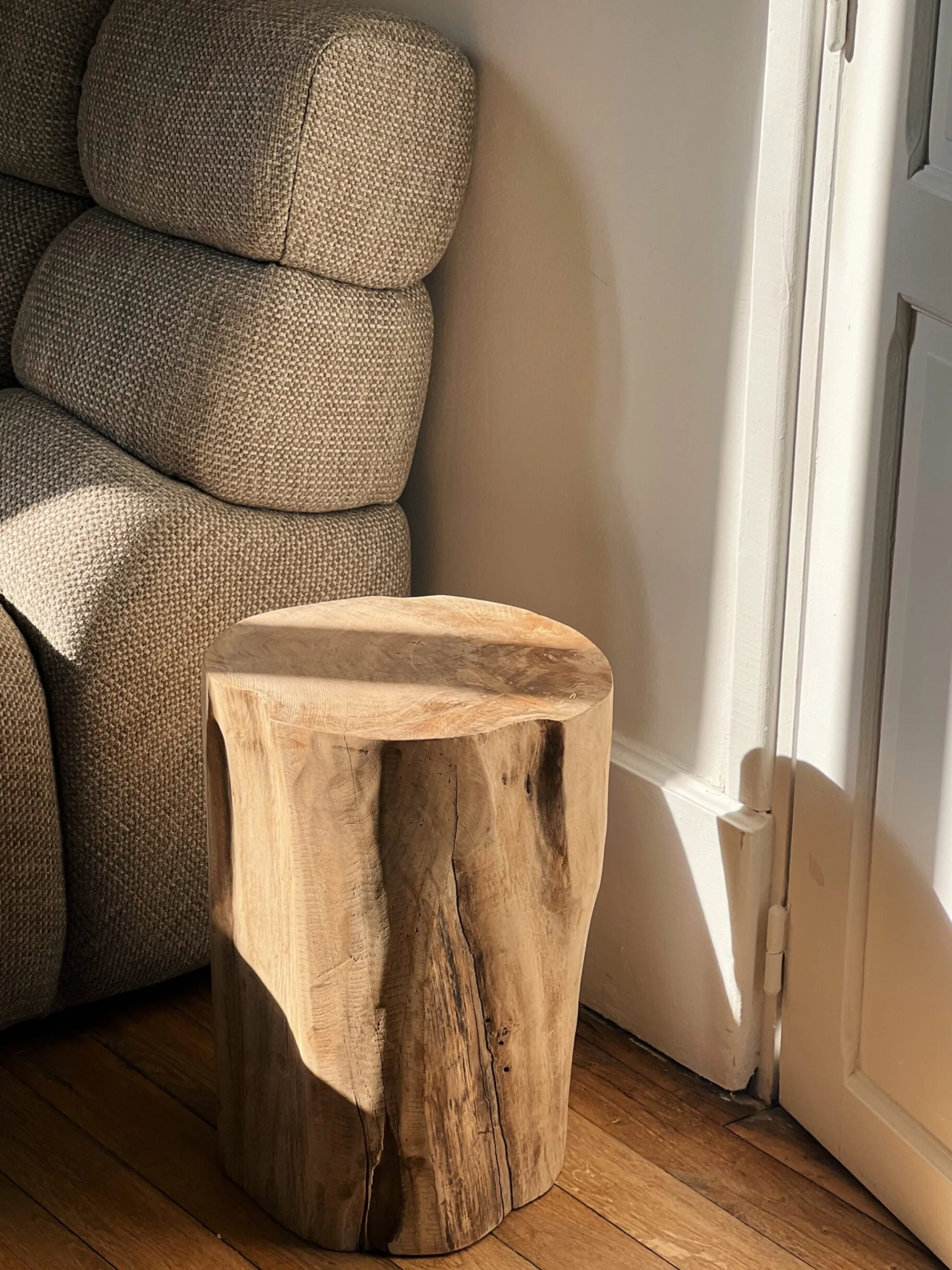 Sélection M Tabouret en teck recyclé