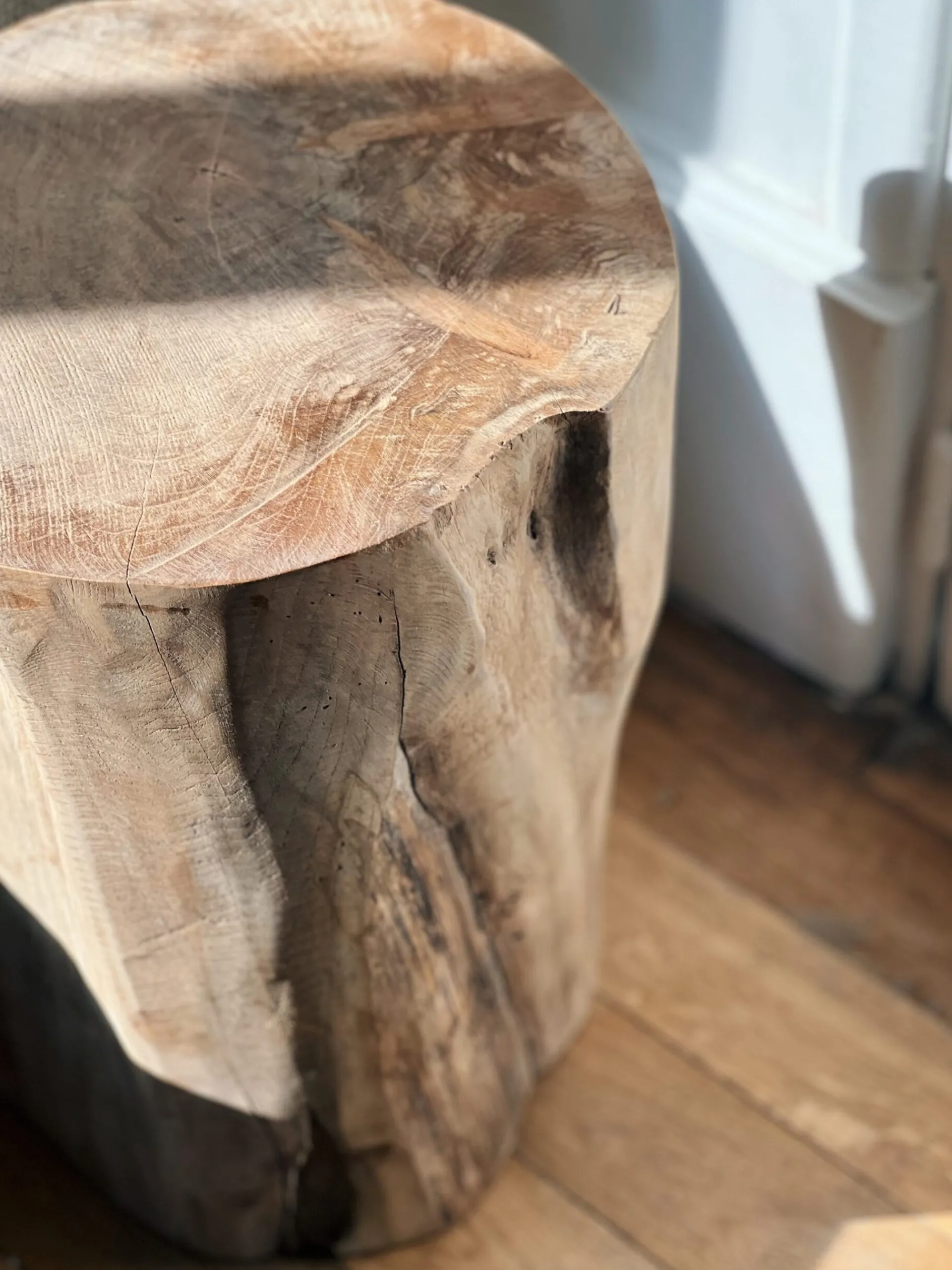 Sélection M Tabouret en teck recyclé