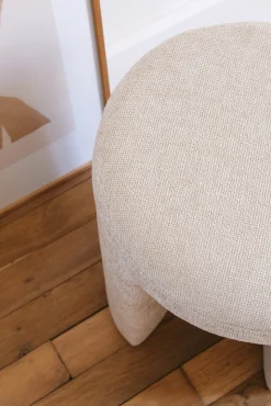 Sélection M Tabouret rond en Tissu Discount