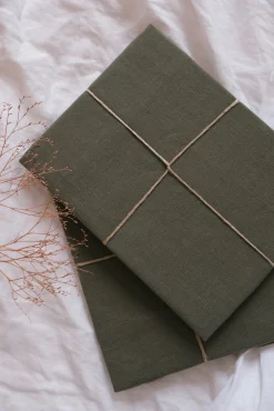 Sélection M Taies d’oreiller en lin lavé / coton – 4 couleurs Clearance