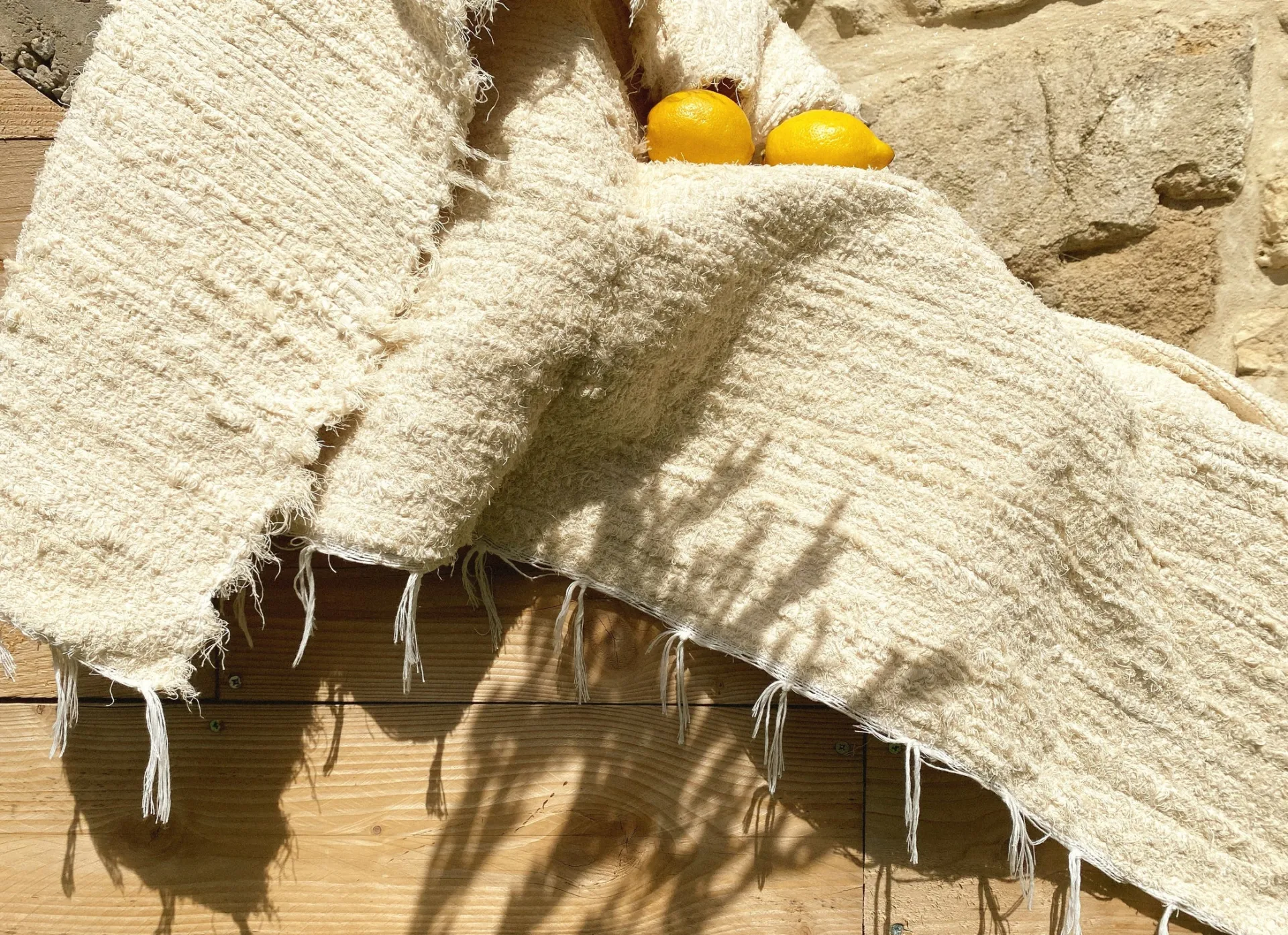 Sélection M Tapis écru unis en coton recyclé New