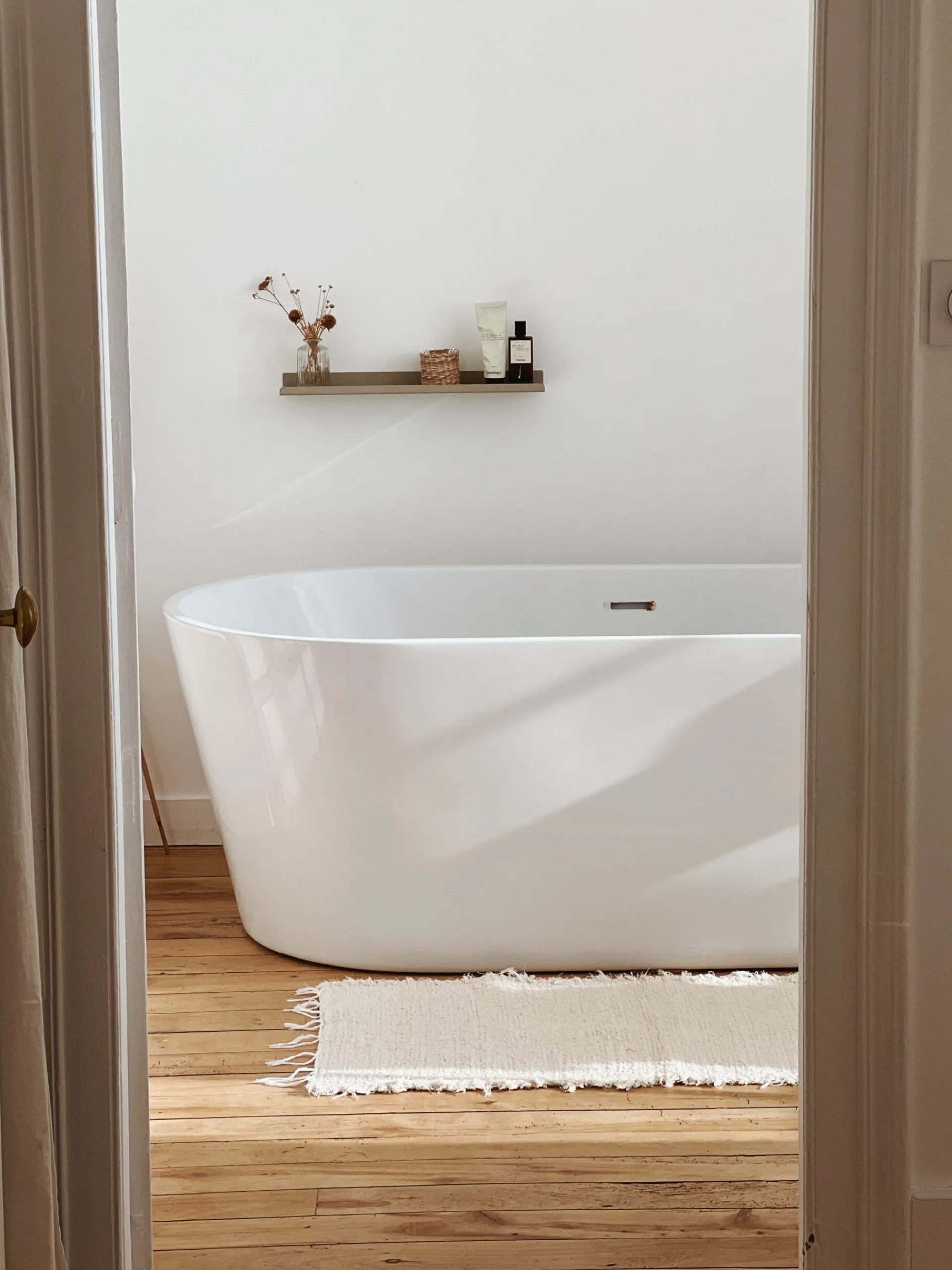 Sélection M Tapis écru unis en coton recyclé New