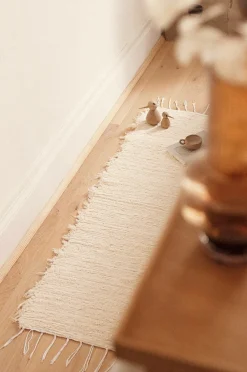 Sélection M Tapis écru unis en coton recyclé New